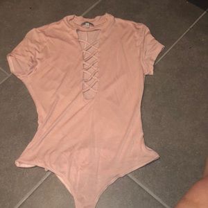 Charlotte Russe pink body suit!